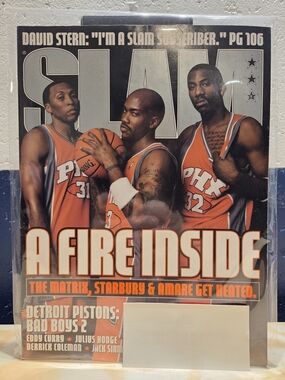 SLAM Magazine Issue #76 - Marion, Marbury & Stoudamire Cover (December 2003)